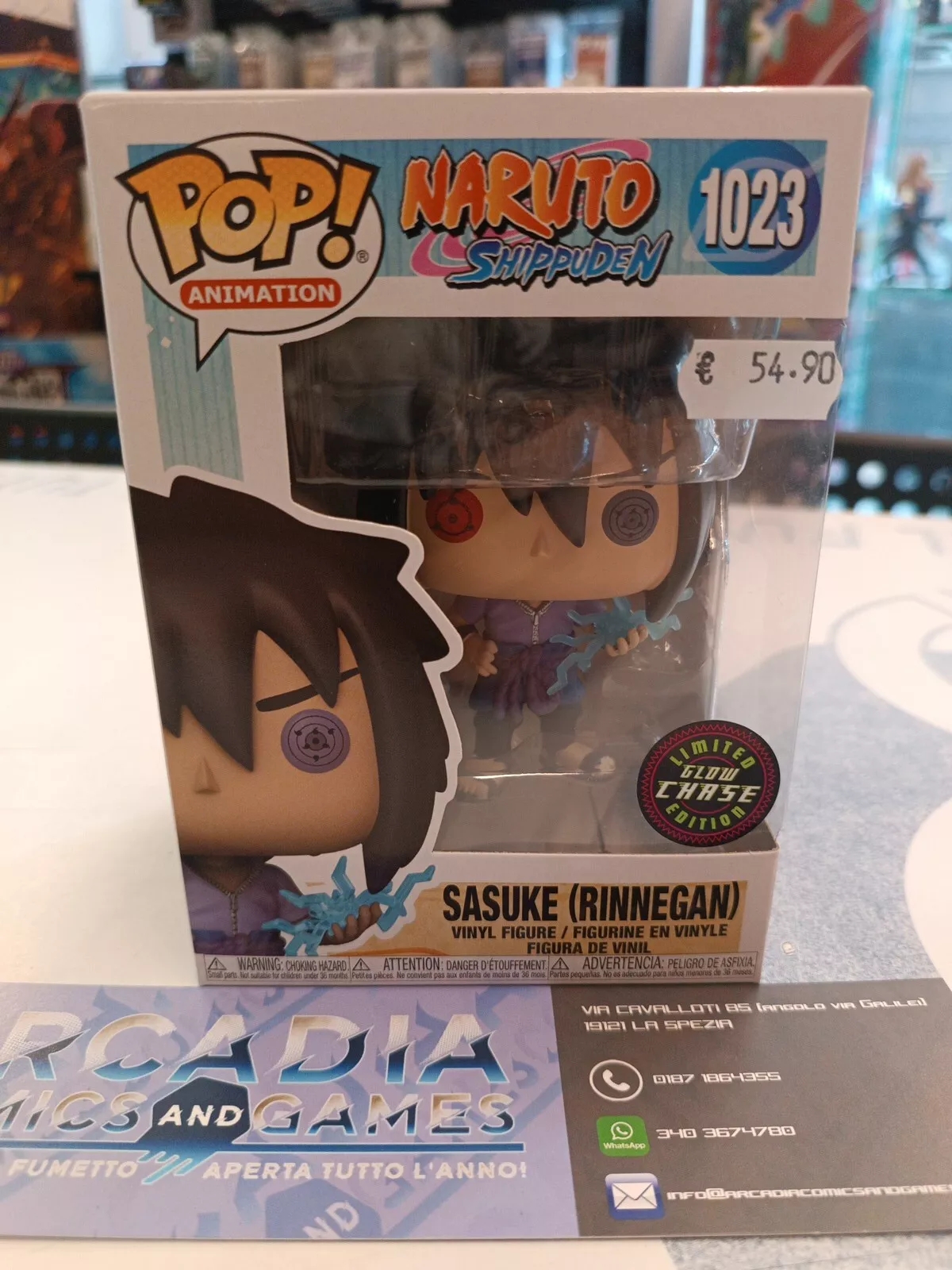 Sasuke Rinnegan Funko Pop!Animation Limited Glow Chase Edition